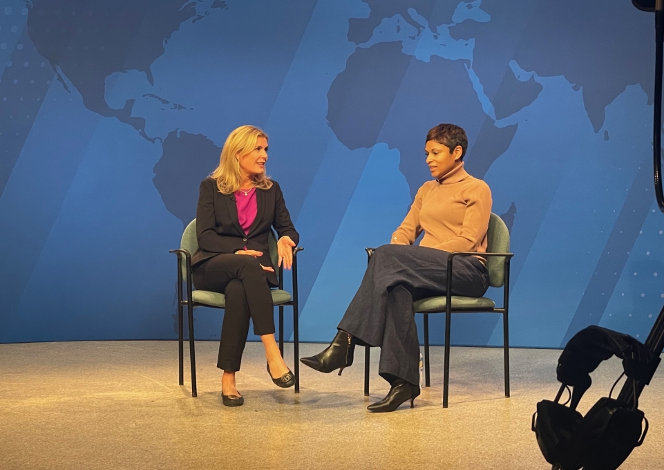 Ellen Notarius interviewing Jericka Duncan